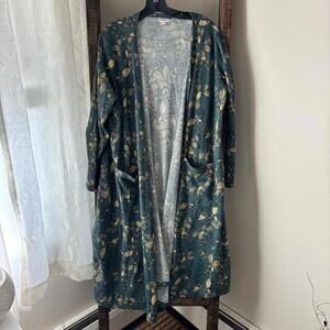 LuLaRoe Ribbed Sarah Floral Cardigan